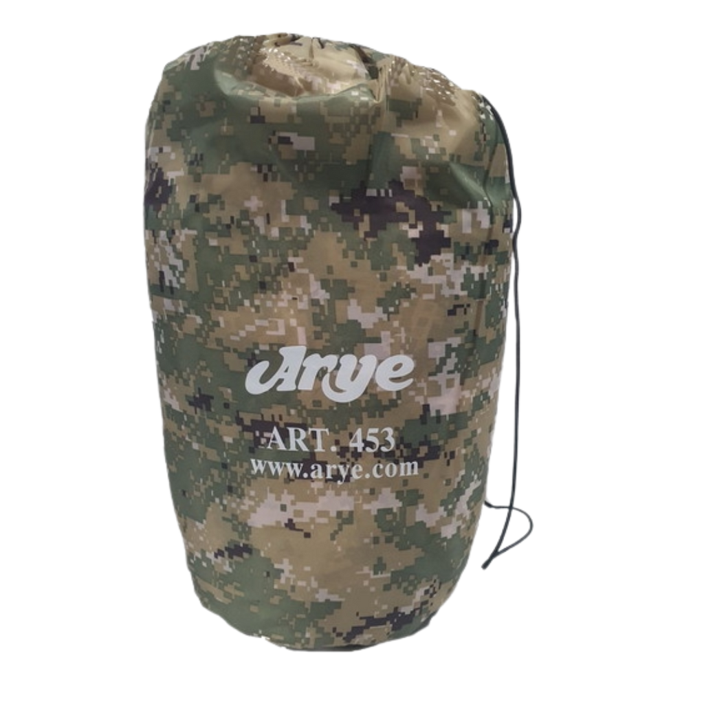 Sobre Bolsa de Dormir Camuflado Digital Con Capucha 180+30x75