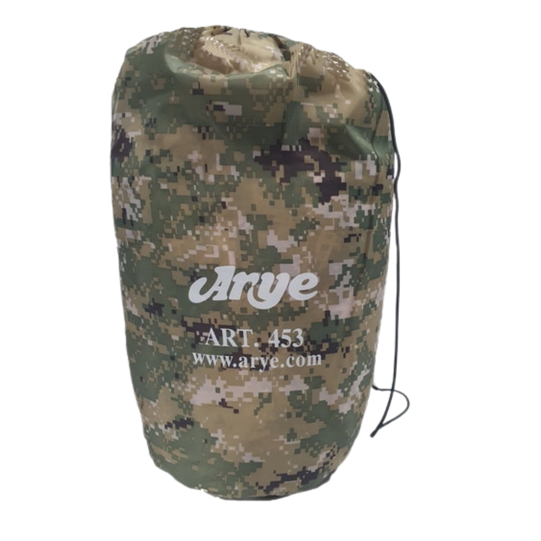 Sobre Bolsa de Dormir Camuflado Digital Con Capucha 180+30x75