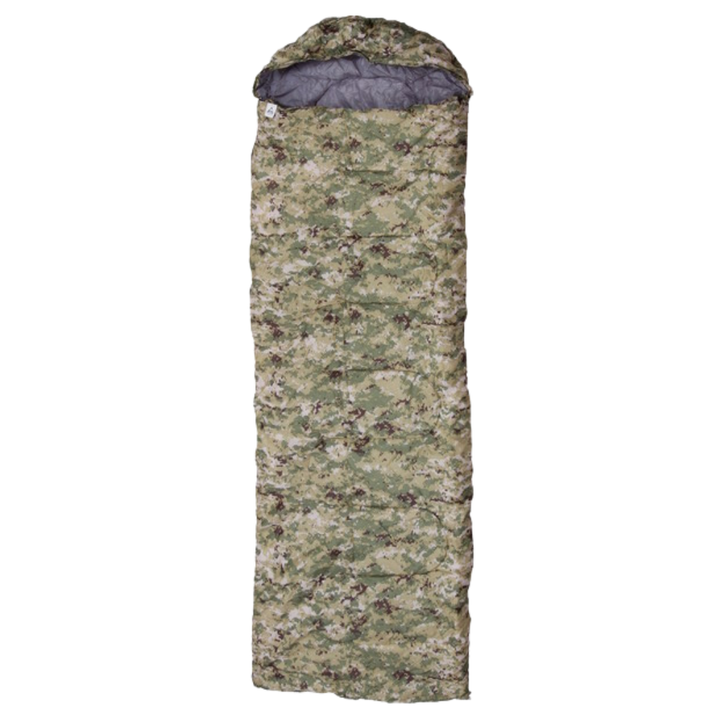 Sobre Bolsa de Dormir Camuflado Digital Con Capucha 180+30x75