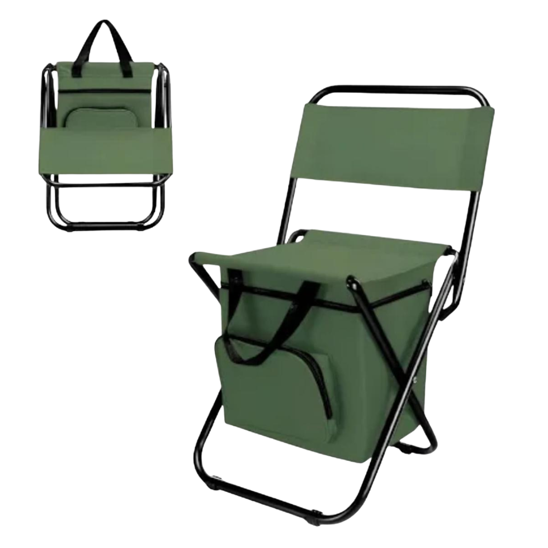 Silla banqueta plegable con mochila y respaldo CAMU-200