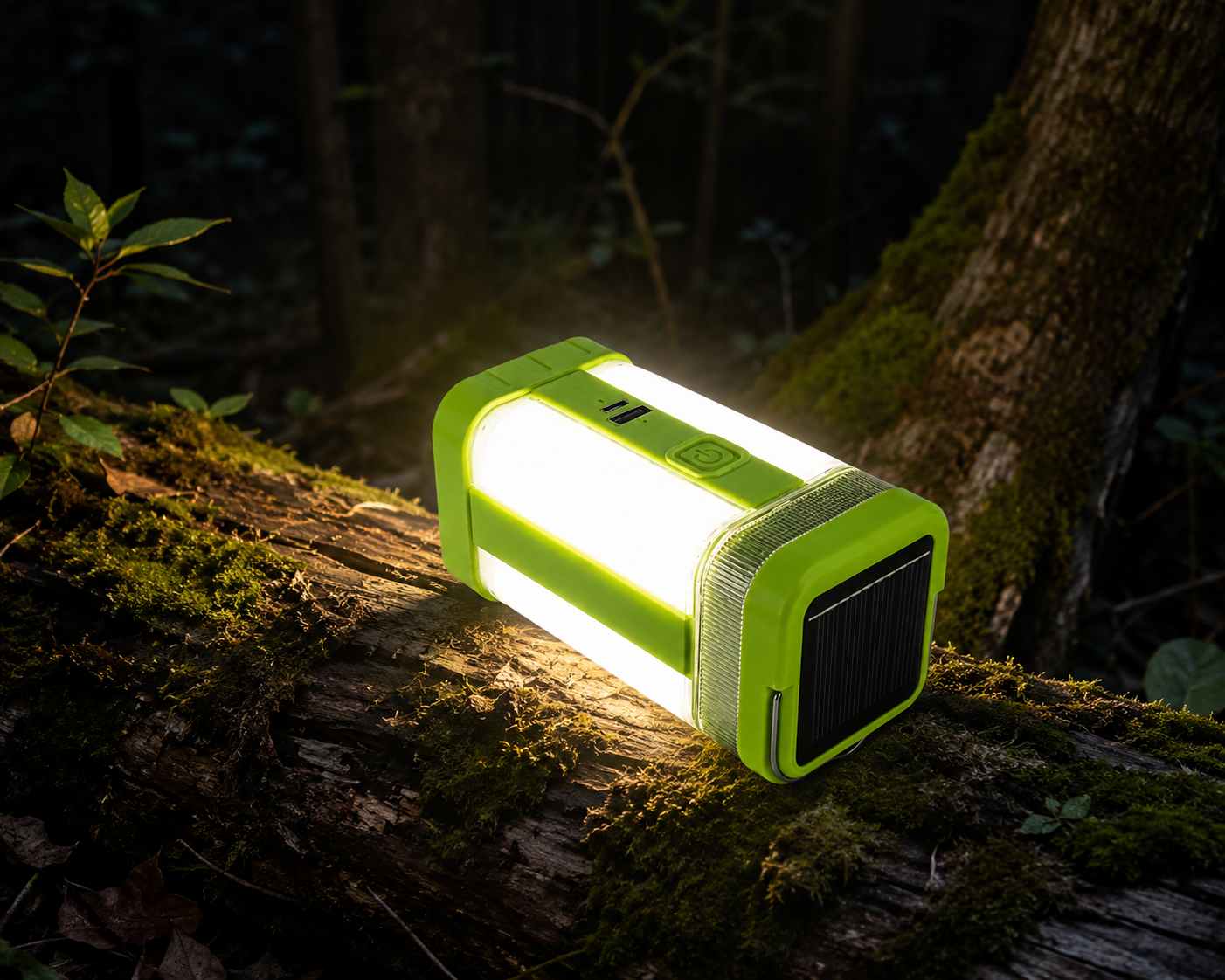 ILUMINADOR RECARGABLE SOLAR Y CON LINTERNA CAM-886