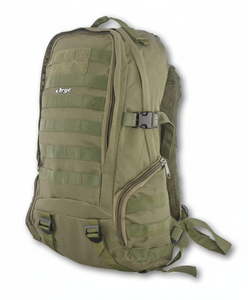 MOCHILA TACTICA MILITAR 33lts. VERDE Y NEGRA