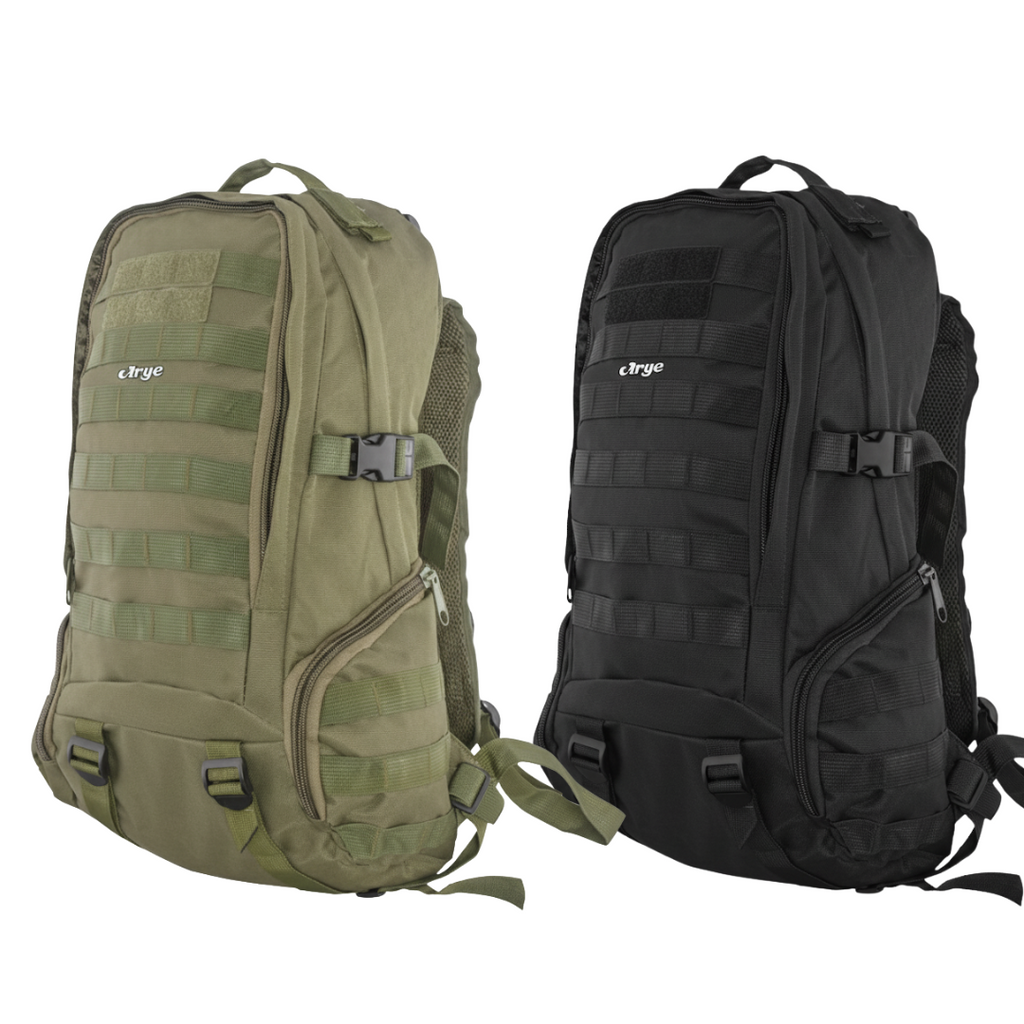 MOCHILA TACTICA MILITAR 33lts. VERDE Y NEGRA