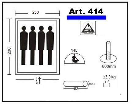 Carpa Autoarmable Verde para 4 Personas