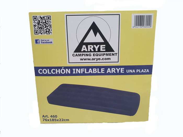 Colchón Inflable de 1 Plaza 76x183x22