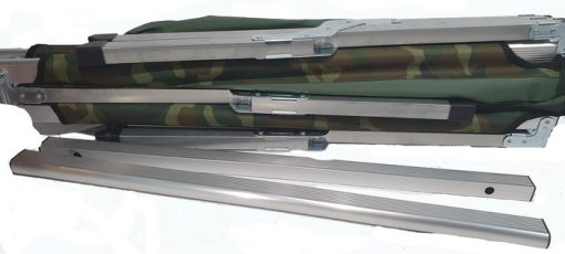 Catre Reposera Camuflada Plegable de Aluminio 190x64x42cm