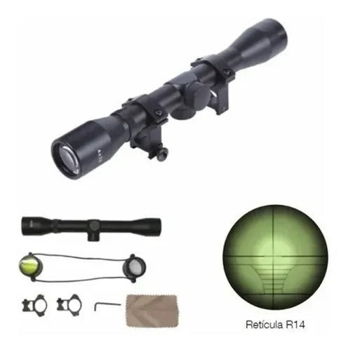 MIRA ROSWELL 4 X 32 CON RETÍCULO R14 CAM- RU4491