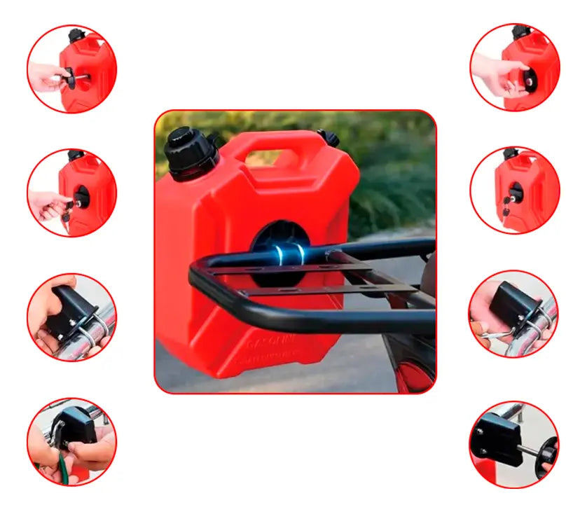 BIDON DE PLASTICO PARA MOTO DE 5 LITROS