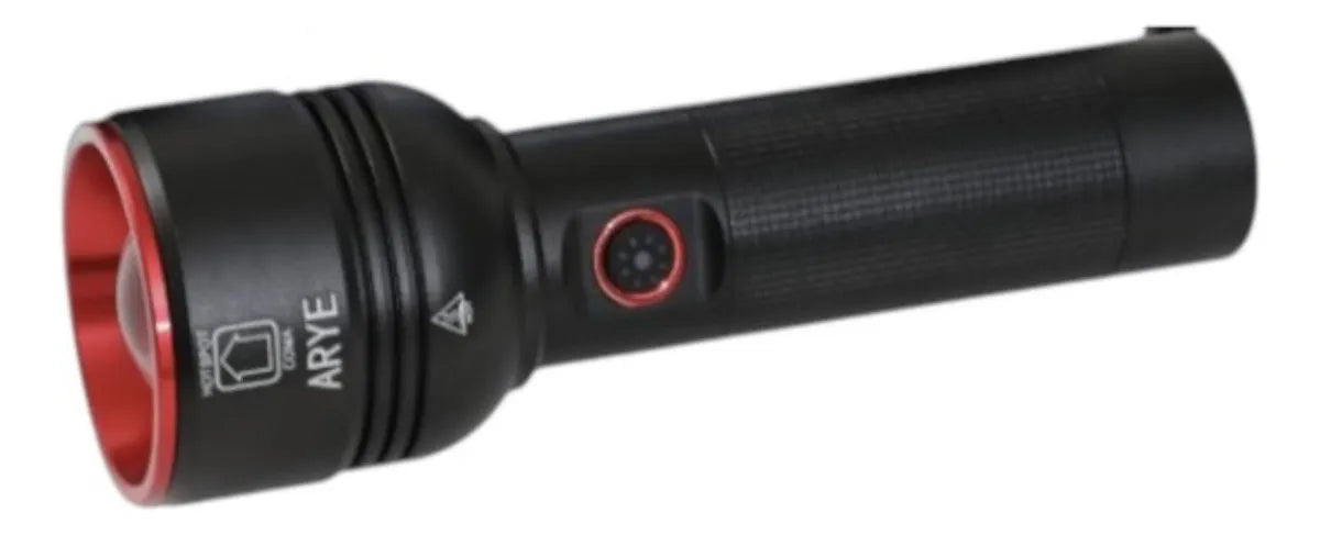 LINTERNA FOCO ZOOM RECARGABLE 1 LED- 7W- 2 BATERÍAS 26650-1 TOQUE CAM-662