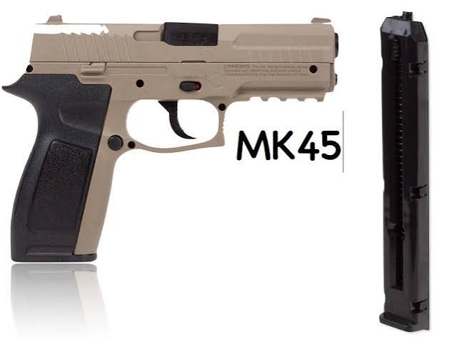 PISTOLA CROSMAN SEMI-AUTOMATICA 4,5 MK45